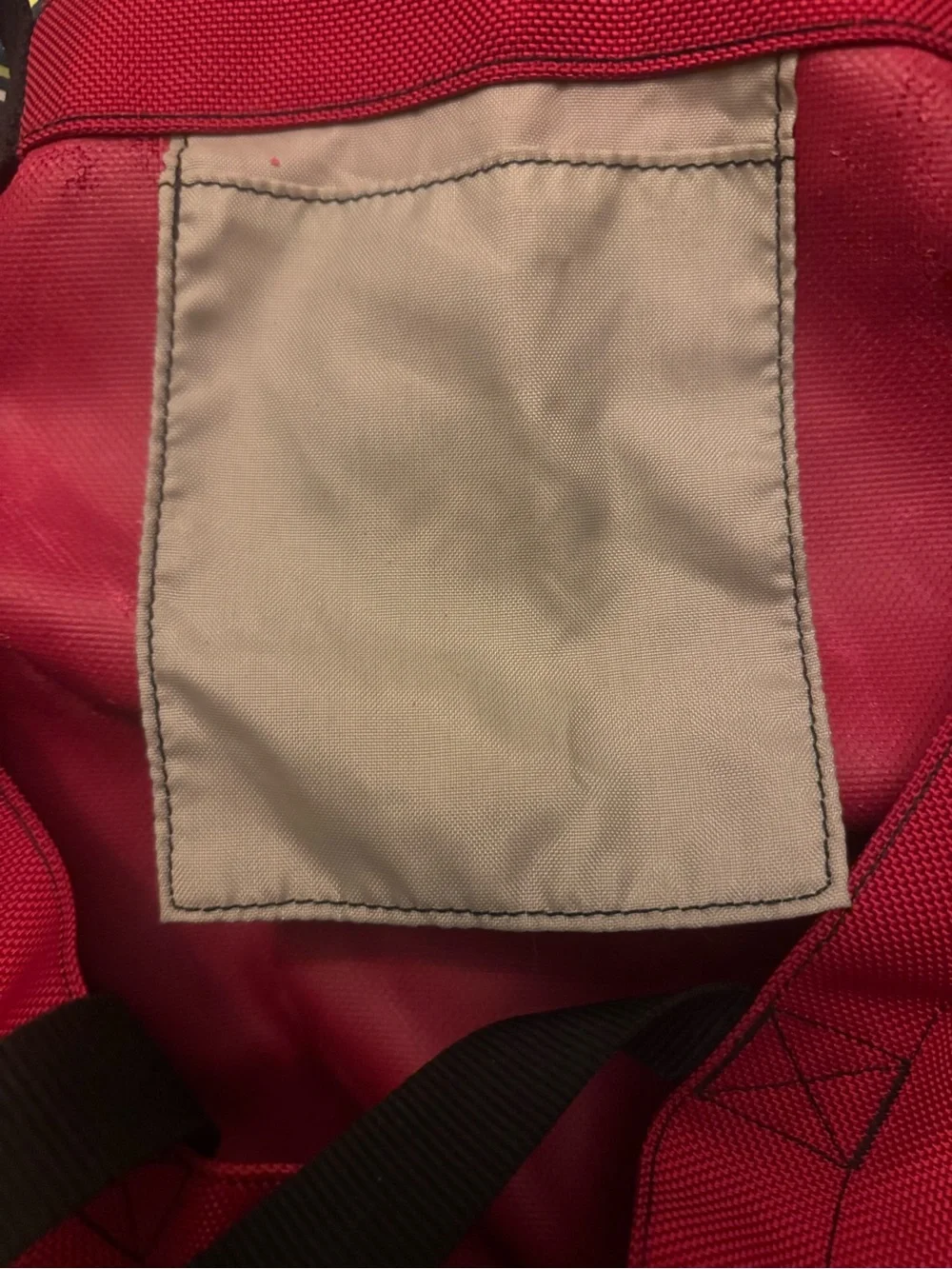 The North Face Red & Gray Duffel Tote with Black Straps